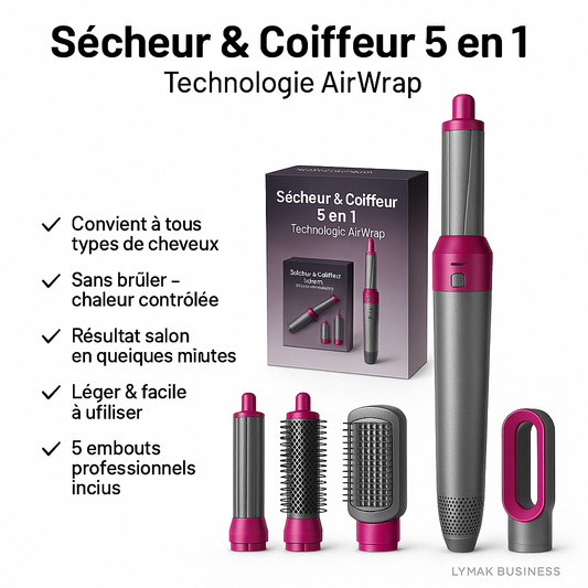 Sécheur coiffeur 5 en 1