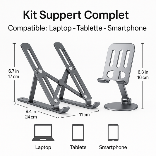 Kit Support Complet – Ordinateur & Téléphone