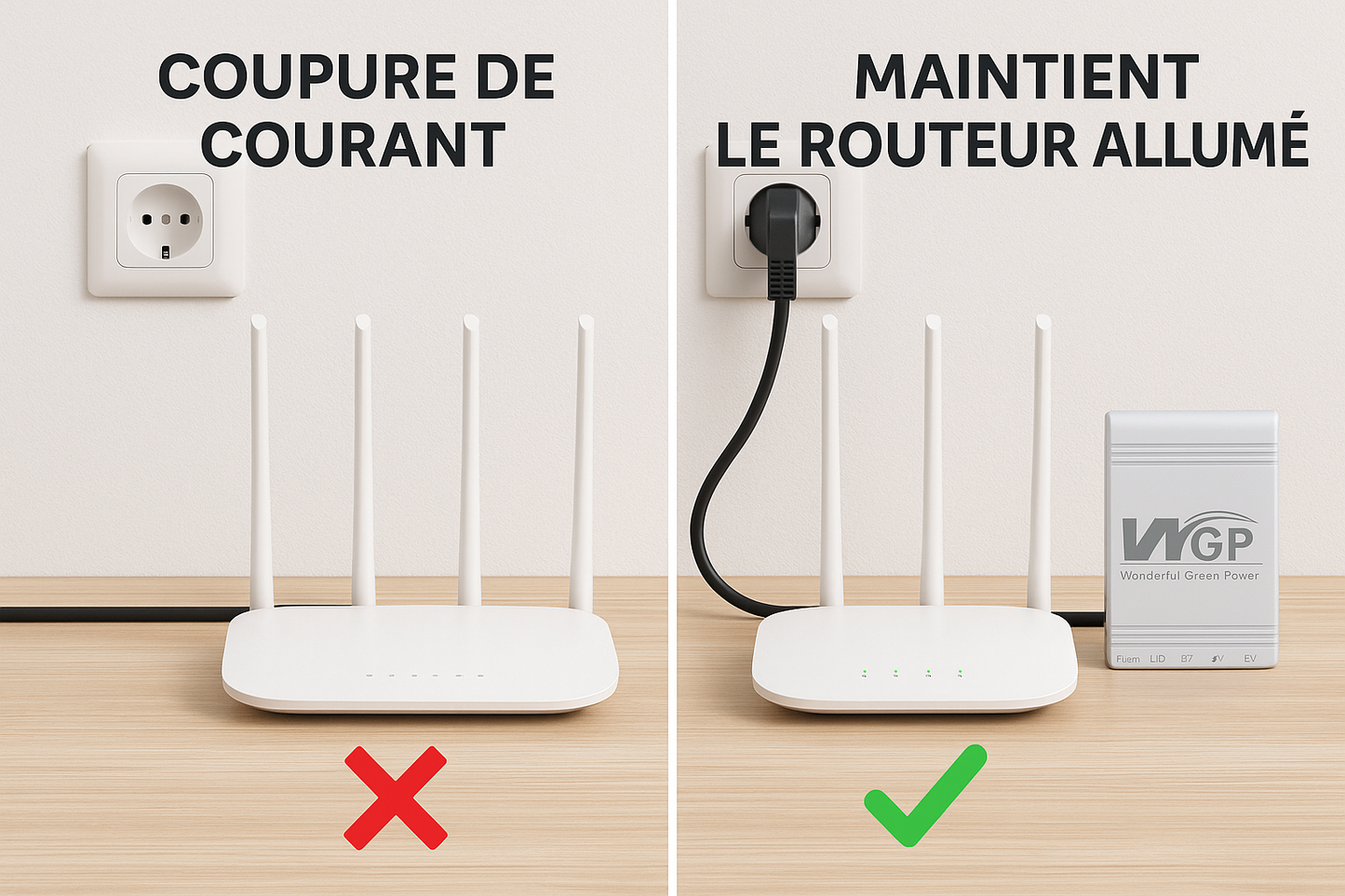 batterie alimentation ups pour wifi