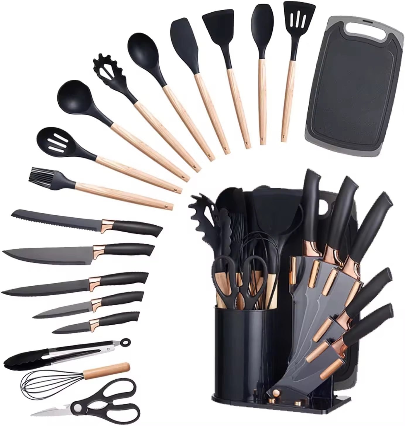 ensemble d'ustensiles de cuisine